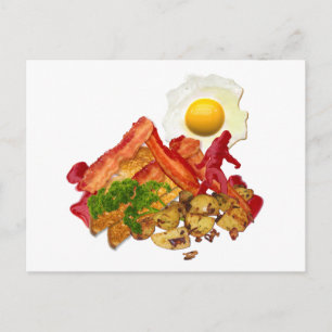 Carte Postale My Ketchup Gone Squatchine pour le petit déjeuner