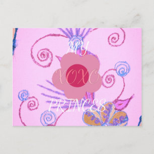 Carte Postale My Little Princess : Baby Pink Vector Inspirationa