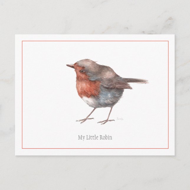 Carte postale 'My Little Robin' (Devant)