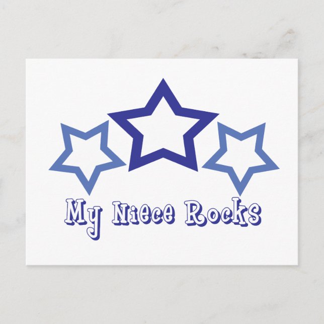 Carte Postale My Niece Rocks (Devant)