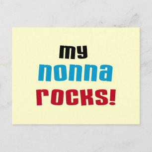 Carte Postale My Nonna Rocks T-shirts et cadeaux