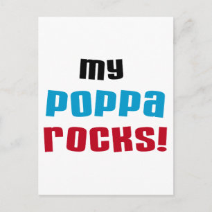 Carte Postale My Poppa Rocks Tshirts et cadeaux