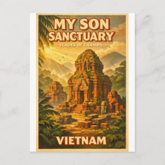 Carte Postale  My Son Sanctuary, Vietnam, in a classic