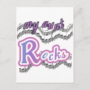 Carte Postale My Tunt Rocks Tshirts et cadeaux