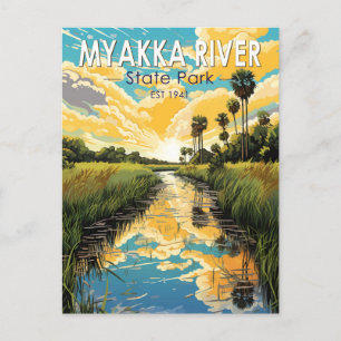 Carte Postale Myakka River State Park Floride Travel Art Vintage