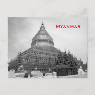 Carte Postale Myanmar Vintage voyage Tourism Ajouter