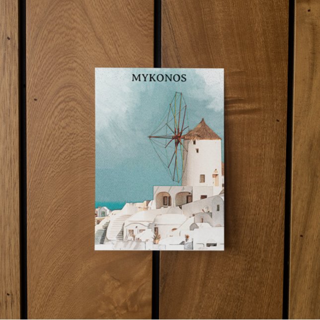Carte Postale Mykonos Grèce Alefkandra (mykonos alefkandra windmills)