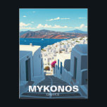 Carte Postale Mykonos Grèce Cyclades Rue de Voyage<br><div class="desc">Mykonos est une île grecque, qui fait partie des Cyclades, située entre Tinos, Syros, Paros et Naxos. L'île s'étend sur une superficie de 85, 5 km2 (33 mi²) et s'élève à 341 m (119 pi) à son point le plus élevé. Il y a 9 320 habitants (2001) dont la plupart...</div>