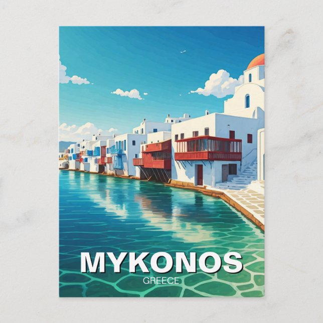 Carte Postale Mykonos Grèce Iles grecques (Devant)
