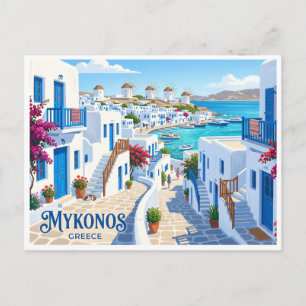 Carte Postale Mykonos Ville Grèce