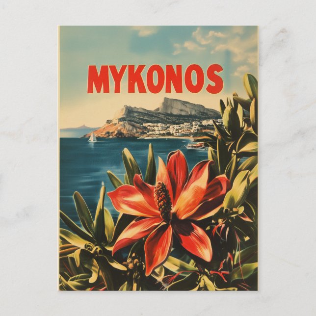 Carte Postale Mykonos vintage (Devant)