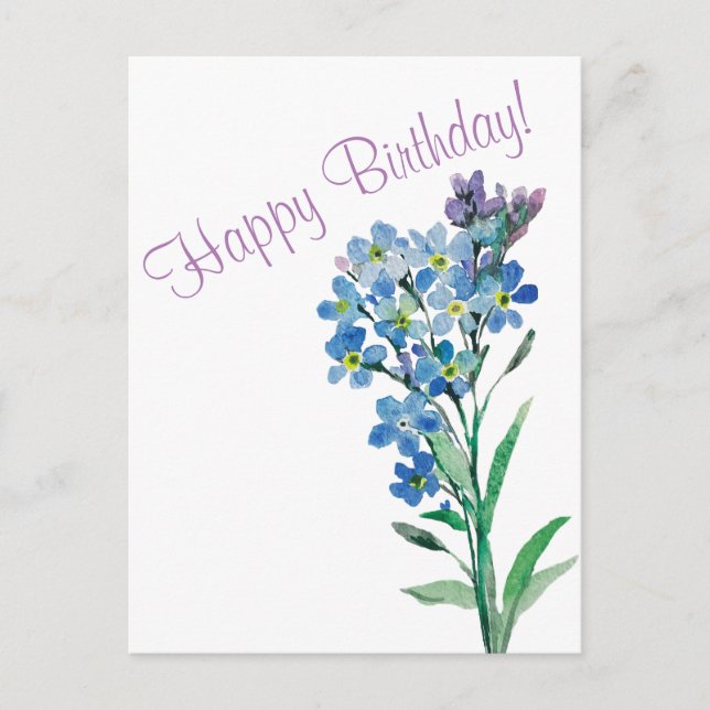 Carte postale Myosotis (Devant)