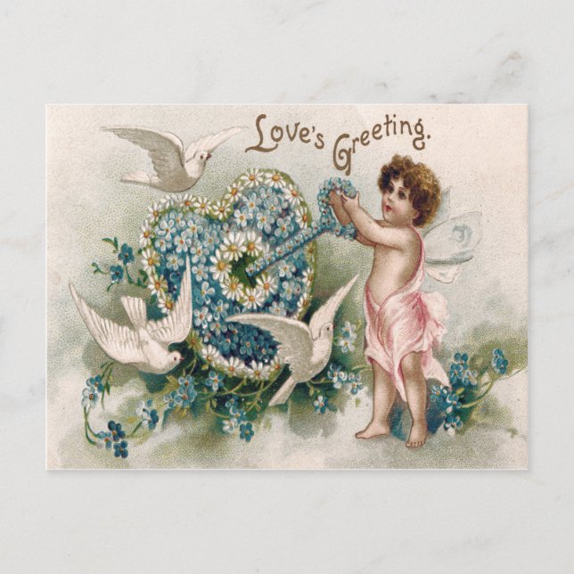 Carte Postale Myosotis Cupidon Nivéole Daisy (Devant)