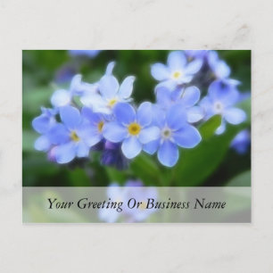 Carte Postale Myosotis sylvatica - Oubliez-moi les notes