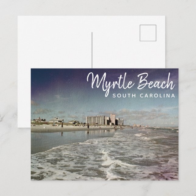 Carte Postale Myrtle Beach Caroline du Sud Vintage (Devant / Derrière)
