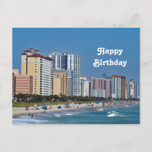 Carte Postale Myrtle Beach Hôtels Photo Anniversaire