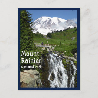 Carte Postale Myrtle Falls (Mount Rainier N.P.) with text