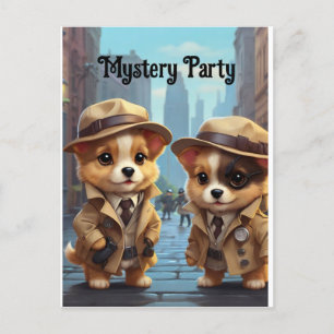 Carte Postale Mystery Party Pups