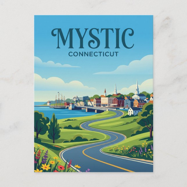 Carte Postale Mystic Connecticut (Devant)