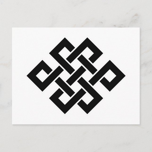 Carte Postale Mystic Knot - B&W 2 (Devant)