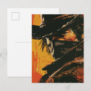 Carte Postale Mystic Outlaw : Regard Occidental Fougueux