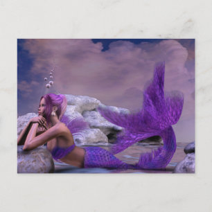 Carte Postale Mystic Siren Imaginaire Mermaid Art