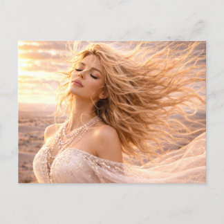 Carte Postale Mystik Woman Postkarte – Galaktisch schön