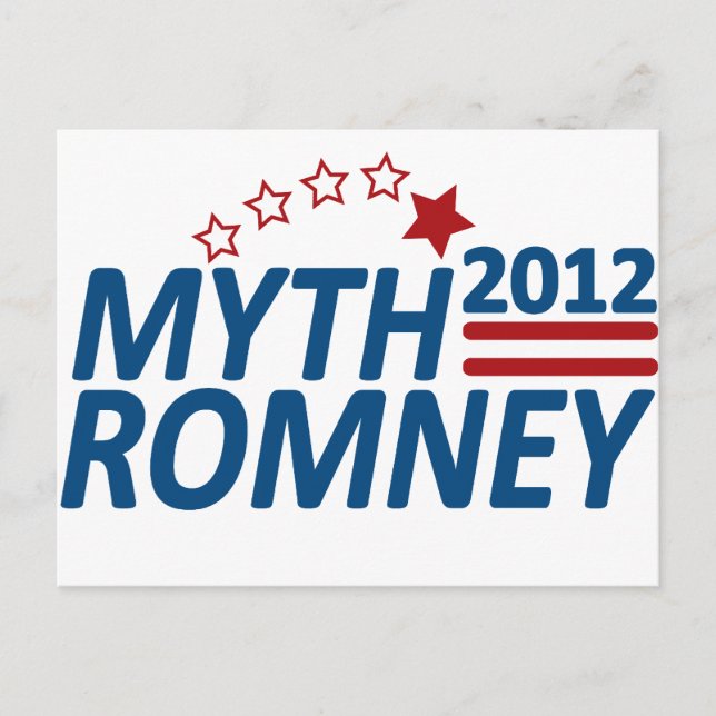Carte Postale Myth Romney Anti Mitt 2012 (Devant)