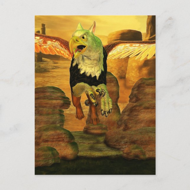 Carte Postale Myth Series 1 Griffin Earth (Devant)