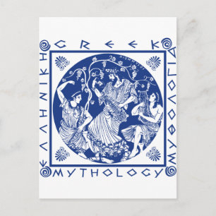 Carte Postale Mythologie grecque - Bleu