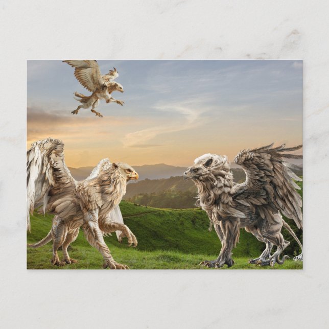 Carte Postale Mythologie Griffin (Devant)