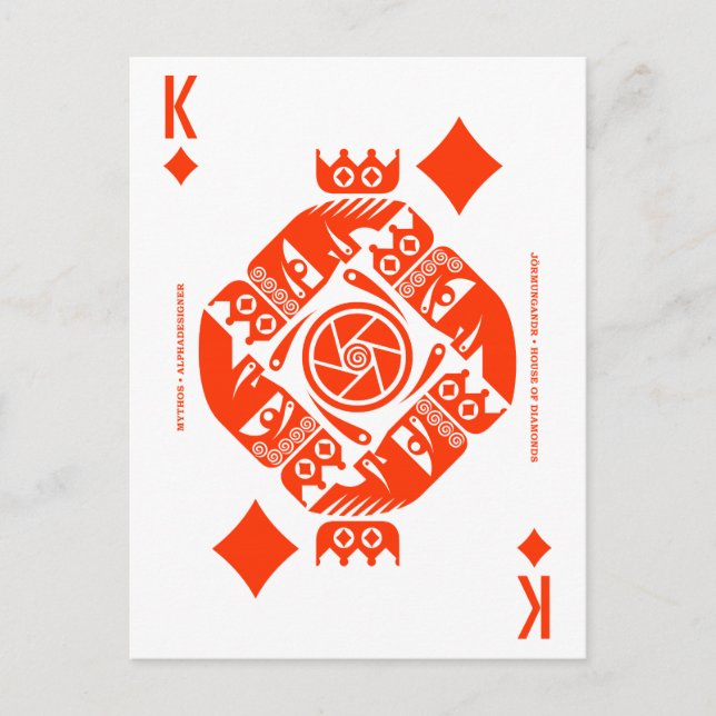 Carte Postale Mythos Jormungandr Roi des Diamants (Devant)