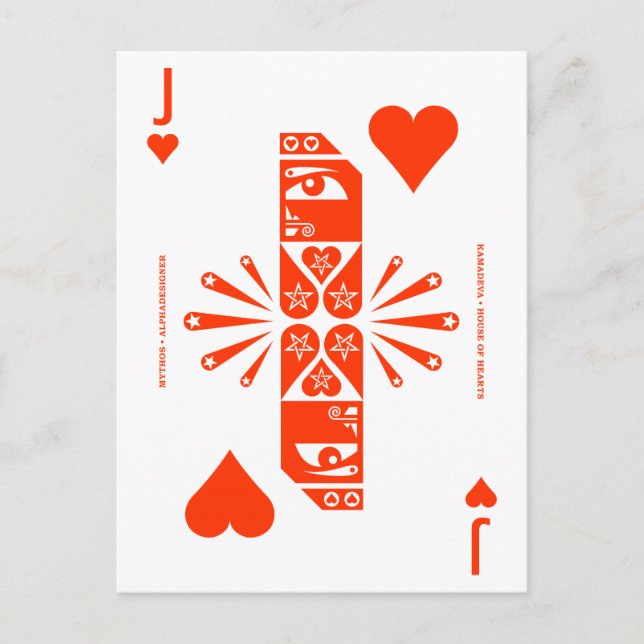Carte Postale Mythos Kamadeva Jack of Hearts (Devant)