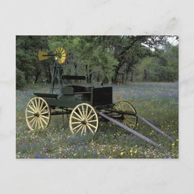 Carte Postale N.A., États-Unis, Texas, Devine, Vieux chariot et (Devant)