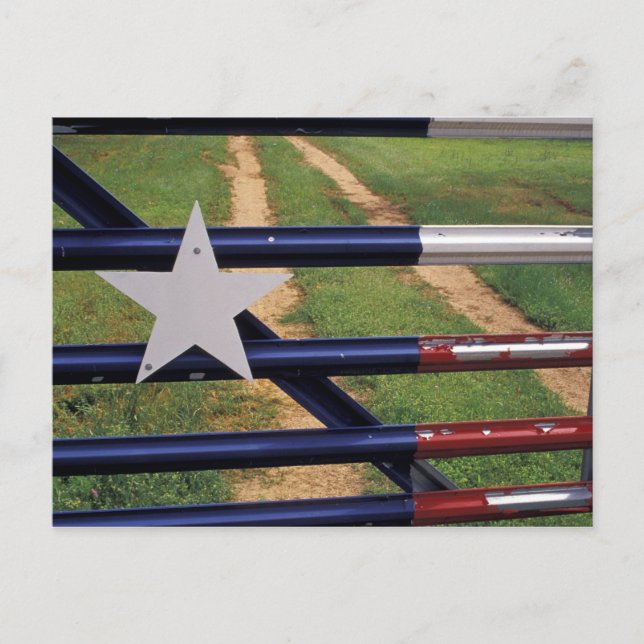 Carte Postale N.A., États-Unis, Texas, lac Buchanan, drapeau du  (Devant)