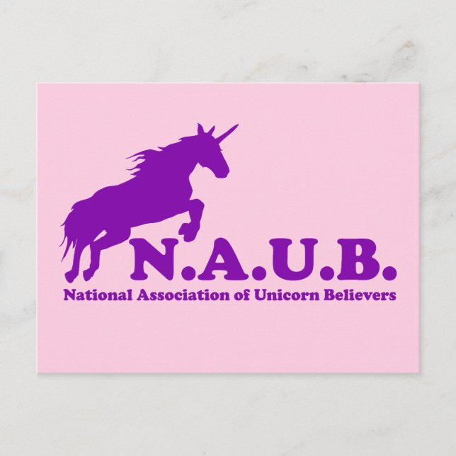 Carte Postale N.A.U.B Unicorn Belivers (Devant)