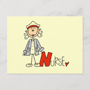 Carte Postale N est pour infirmière