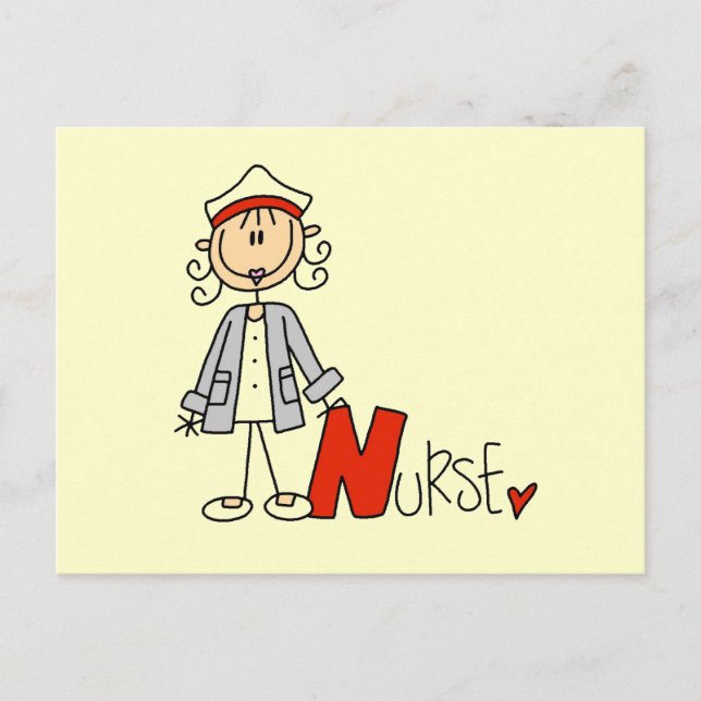 Carte Postale N est pour infirmière (Devant)