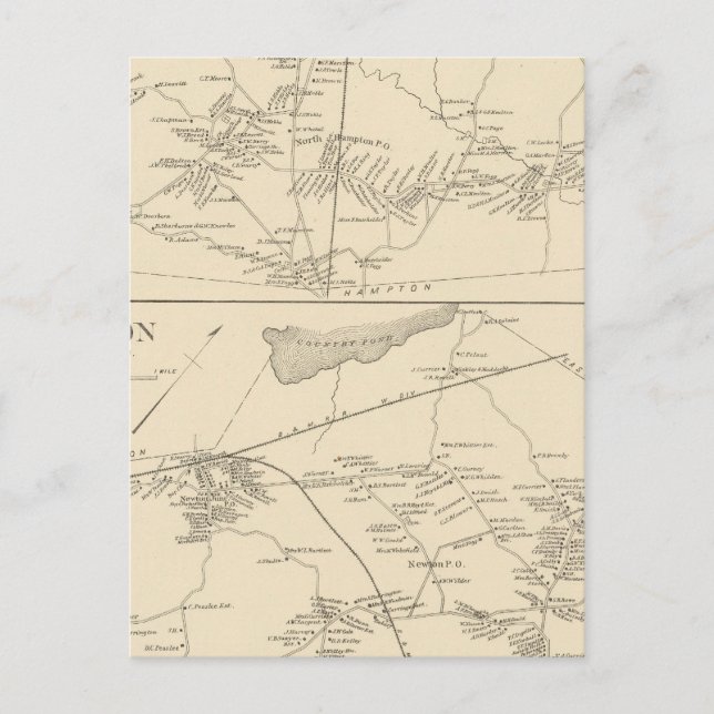 Carte Postale N Hampton, Newton (Devant)