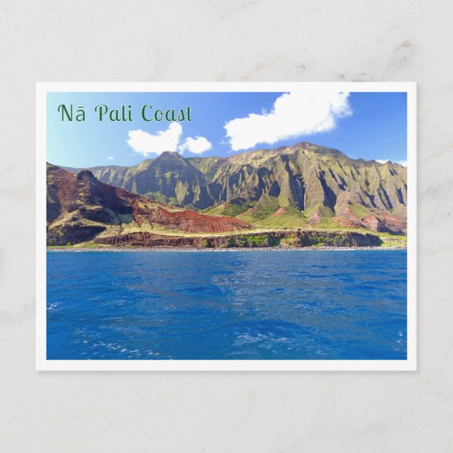 Carte postale Nā Pali Coast de Kauai (Devant)
