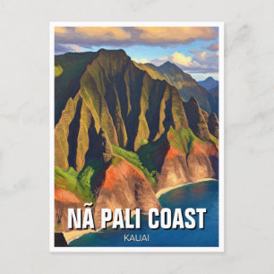 Carte Postale Nā Pali Coast Kauai Hawaii Travel