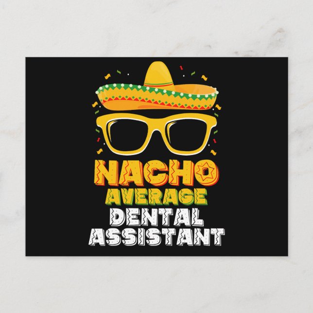 Carte Postale Nacho Assistant dentaire moyen Cinco De Mayo (Devant)
