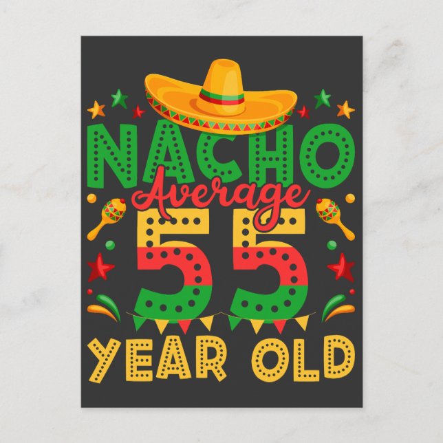 Carte Postale Nacho Average 55 ans Cinco de Mayo (Devant)