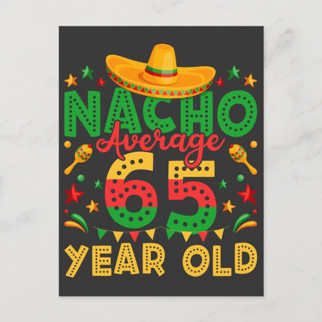 Carte Postale Nacho Moyen Âge 65 Ans Cinco de Mayo (Devant)