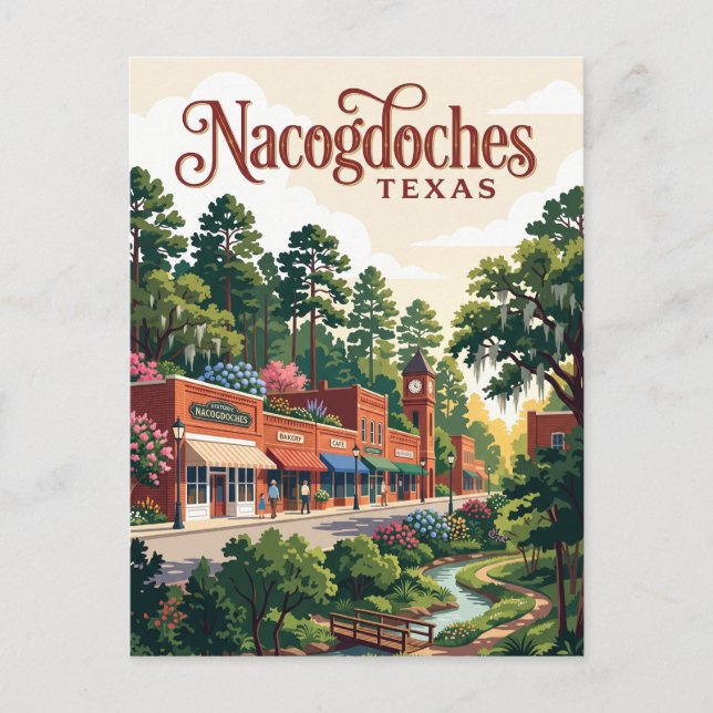 Carte Postale Nacogdoches, Texas (Devant)
