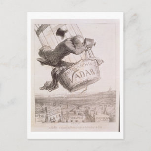 Carte Postale Nadar (1820-1910) élevant la photographie au hei