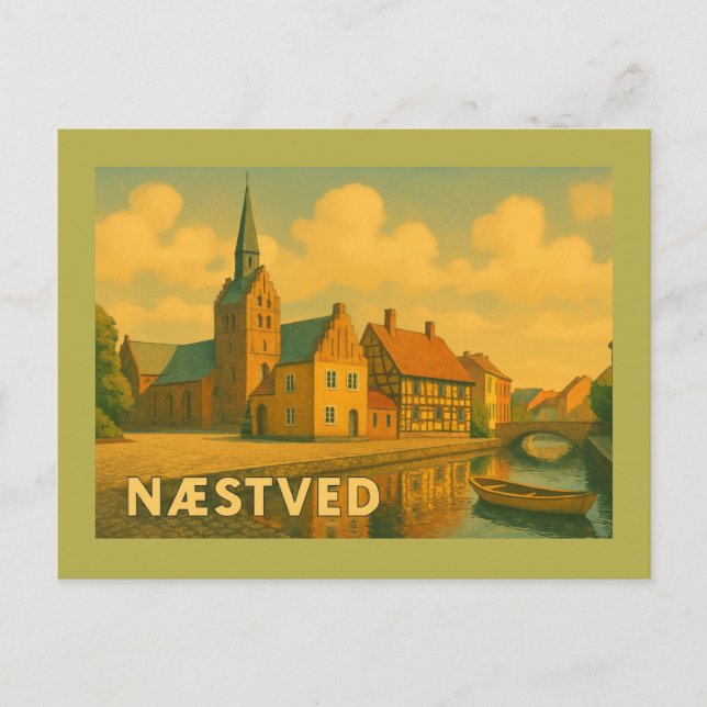 Carte Postale Næstved Denmark Church (Devant)