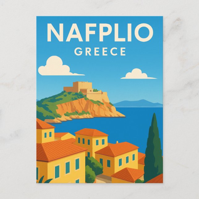 Carte Postale Nafplio Grèce rêve décoratif (Devant)