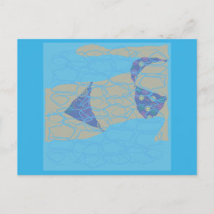 Carte Postale Nage transparente
