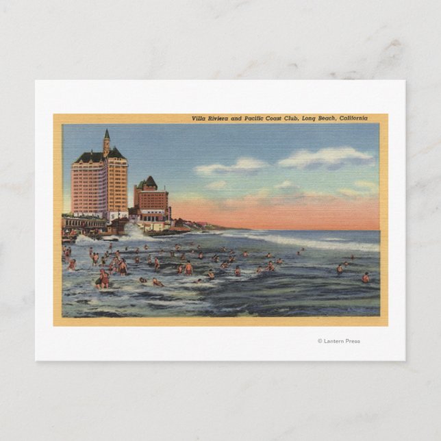 Carte Postale Nageurs par Villa Riviera & Pacific Coast Club (Devant)
